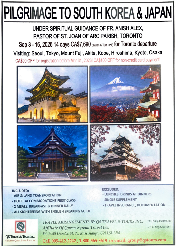 Pilgrimage to South Korea & Japan